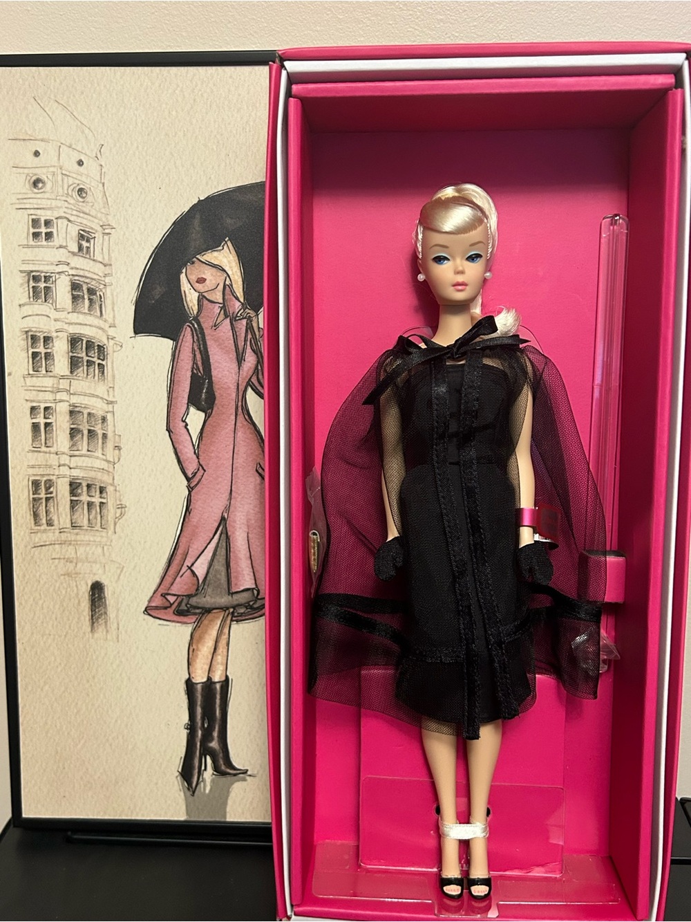 Barbie Signature Silkstone Swirl Ponytail in Repro Black Magic Fashion NRFB